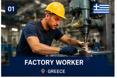 Factory Worker – Greece Work Permit
