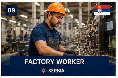 Factory Worker – Serbia Work Permit