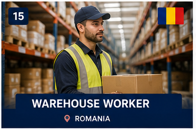 Warehouse Worker – Romania Work Permit
